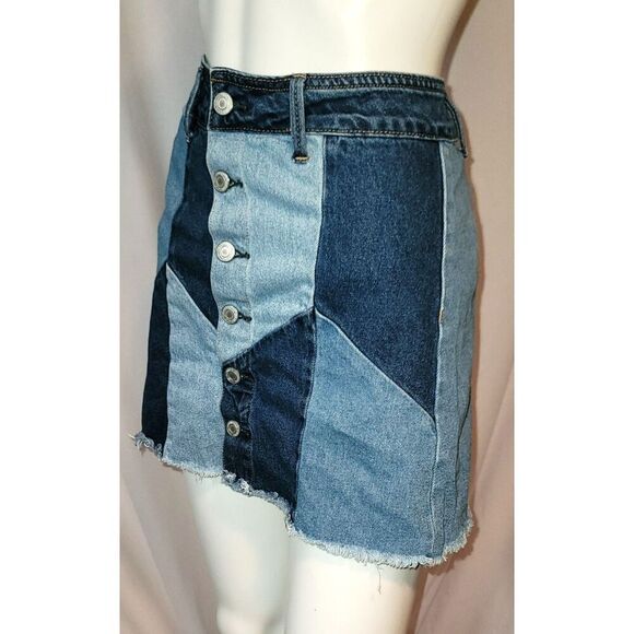 American Eagle Outfitters Hi-Rise Festival Mini Denim Skirt - Size 4 - Picture 4 of 12